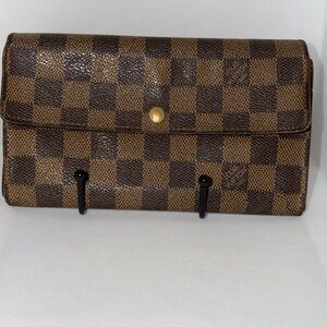 Louis Vuitton Brown Checkered Wallet
